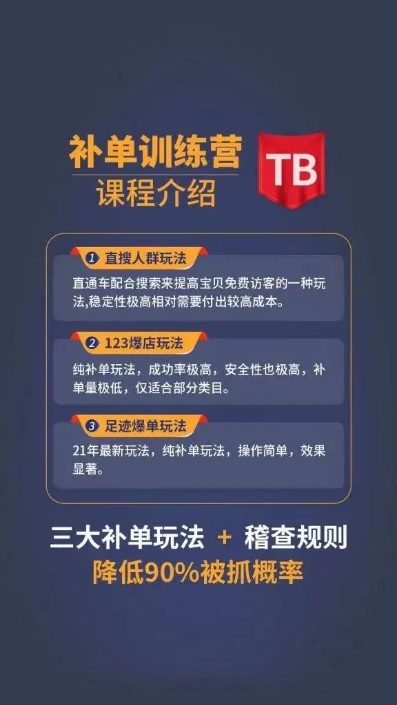 数据蛇淘宝2021最新三大补单玩法+稽查规则，降低90%被抓概率-阿信资源库