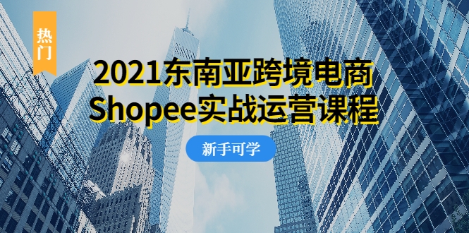 2021东南亚跨境电商Shopee实战运营课程，0基础、0经验、0投资的副业项目-阿信资源库