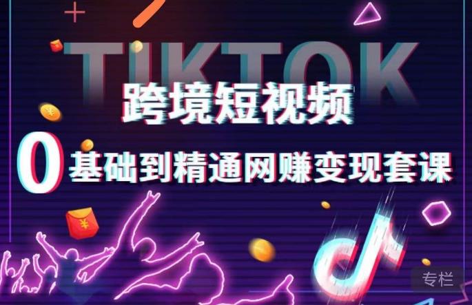 跨境短视频TIKTOK 0基础到精通网赚变现套课，跨境短视频独立站带货变现技巧-阿信资源库