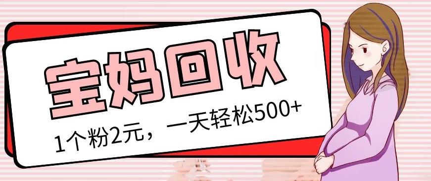 最新宝妈粉回收变现计划及胎教音乐高端变现玩法全套教程！（非老玩法）-阿信资源库