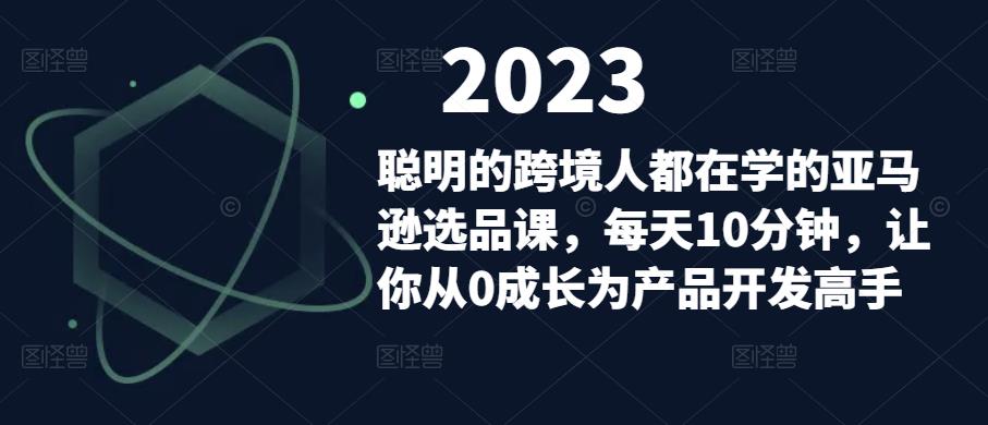 聪明的跨境人都在学的亚马逊选品课，每天10分钟，让你从0成长为产品开发高手-阿信资源库
