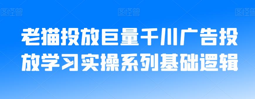 老猫投放巨量千川广告投放学习实操系列基础逻辑-阿信资源库